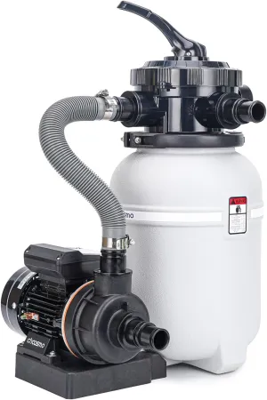 10" Sand Filter System for Above Ground Pools with Six Way Valve and 2220GPH Pool Pump Easy to Use for Water Circulation