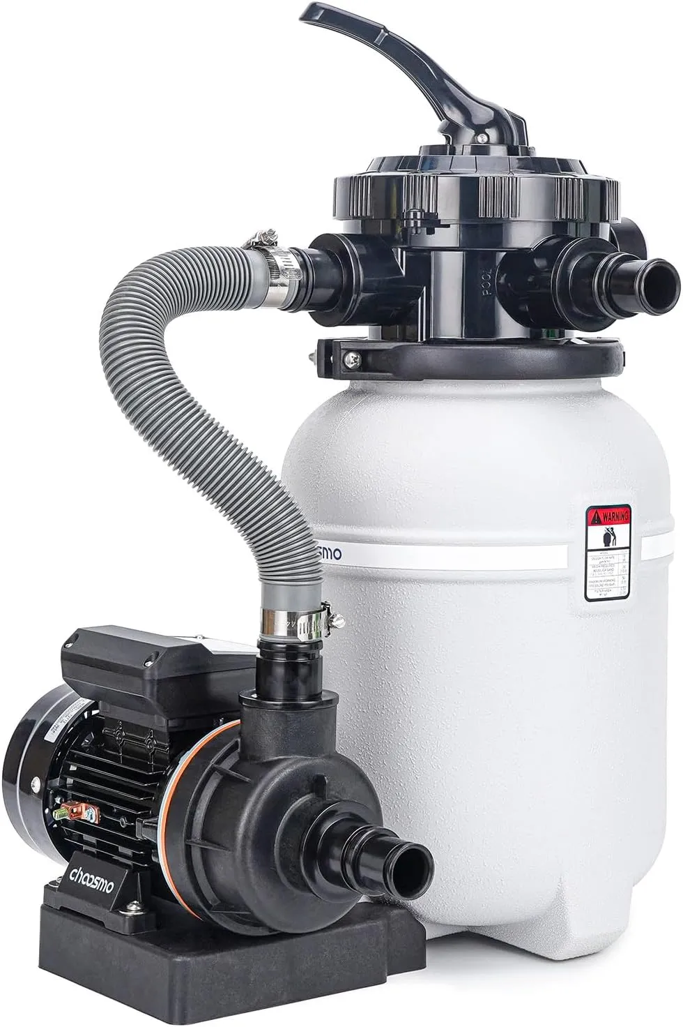 10" Sand Filter System for Above Ground Pools with Six Way Valve and 2220GPH Pool Pump Easy to Use for Water Circulation