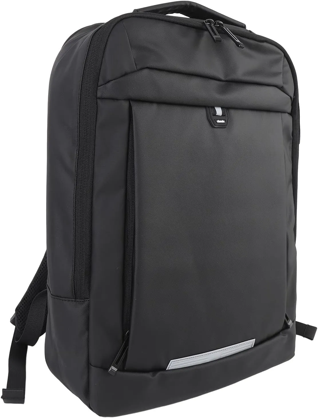 15.6in Laptop Backpack with USB Charging Port, Water College Bag for Men & Women, Oxford Cloth, Black, 20 to 35L Capacity