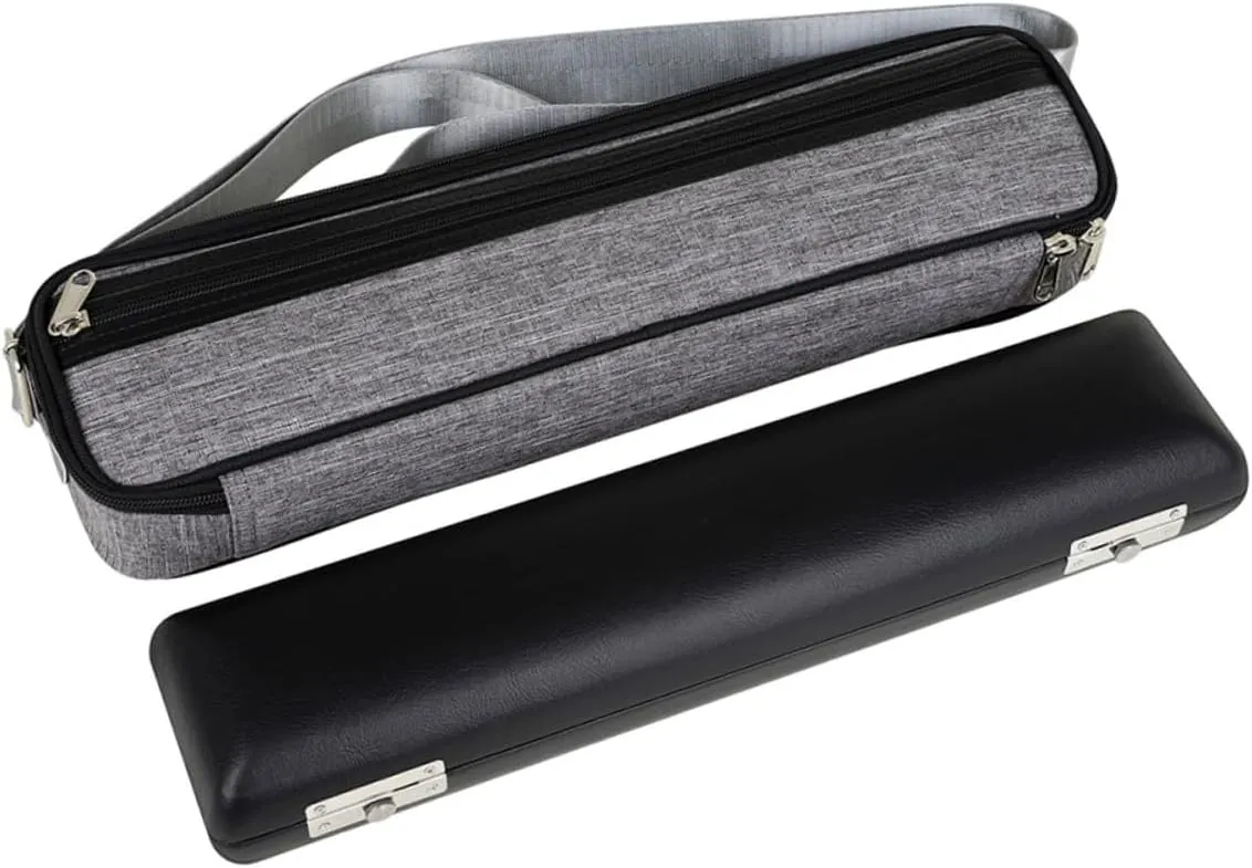16/17 Holes Flute Pouch Set Waterproof Quilted Carrying Bag Portable Flute Storage Container Color for Musicians and Flute Players
