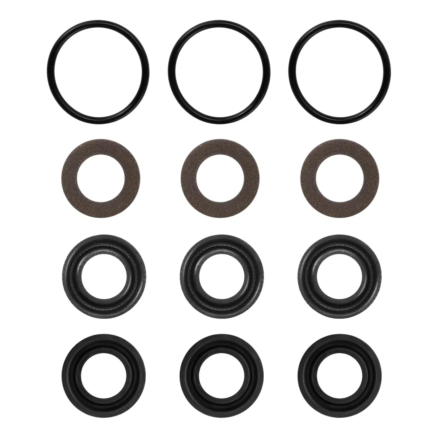 7105742 Low and High Pressure Seal for Pressure Washer Pumps Kit Replacement for Simpson AAA O-Rings Fiber Backing Washers Parts 12MM 530001,530002,530008,530009,530016,530028,530030