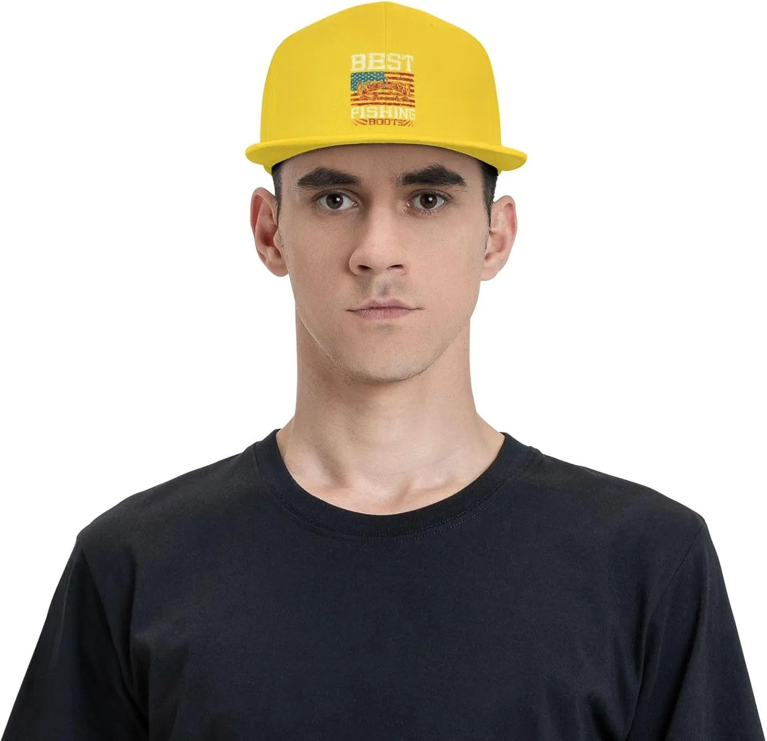 Adjustable Best Fishing Boots Snapback Hat for Men Women Baseball Cap Dad Hats