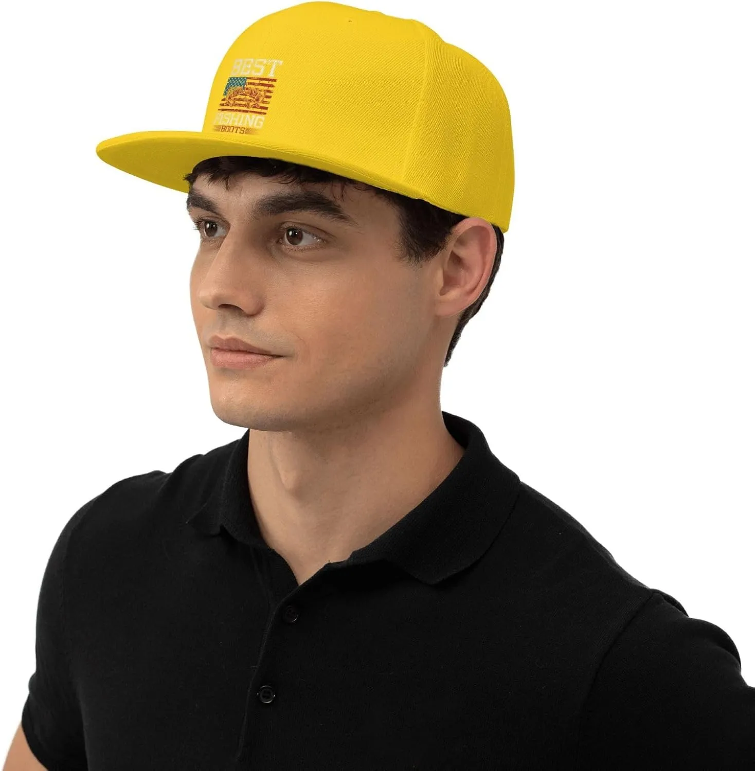 Adjustable Best Fishing Boots Snapback Hat for Men Women Baseball Cap Dad Hats
