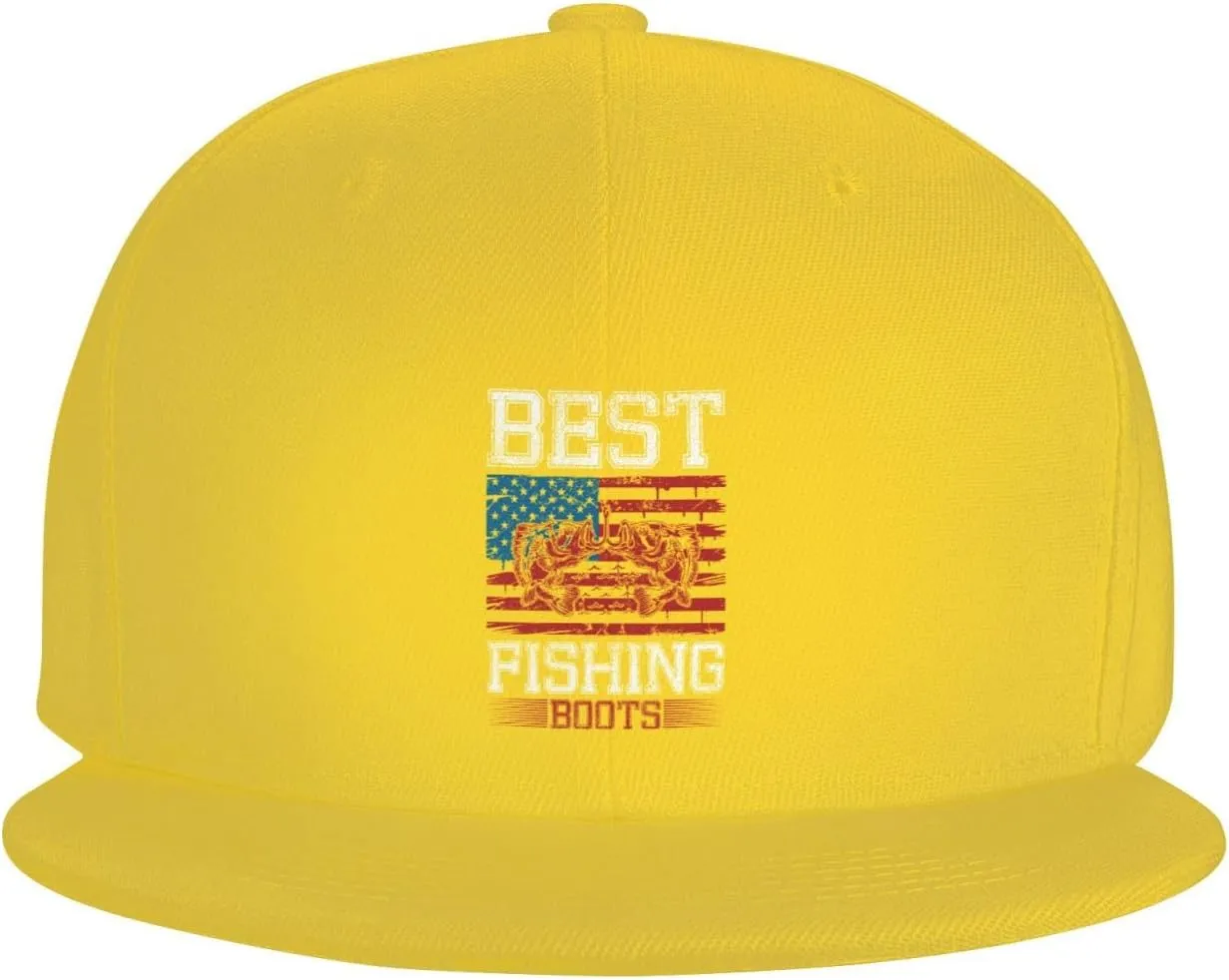 Adjustable Best Fishing Boots Snapback Hat for Men Women Baseball Cap Dad Hats