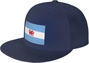 Adjustable Flag of The Welsh Colony in Patagonia Snapback Hat for Men Women Baseball Cap Dad Hats