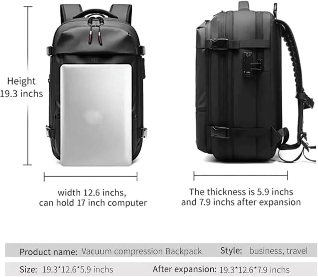 Aeropack Backpack, Aeropack Vacuum Compression Backpack, 2025 60l Expandable Backpack with Vacuum Compression (Blue 1.0, Bag)