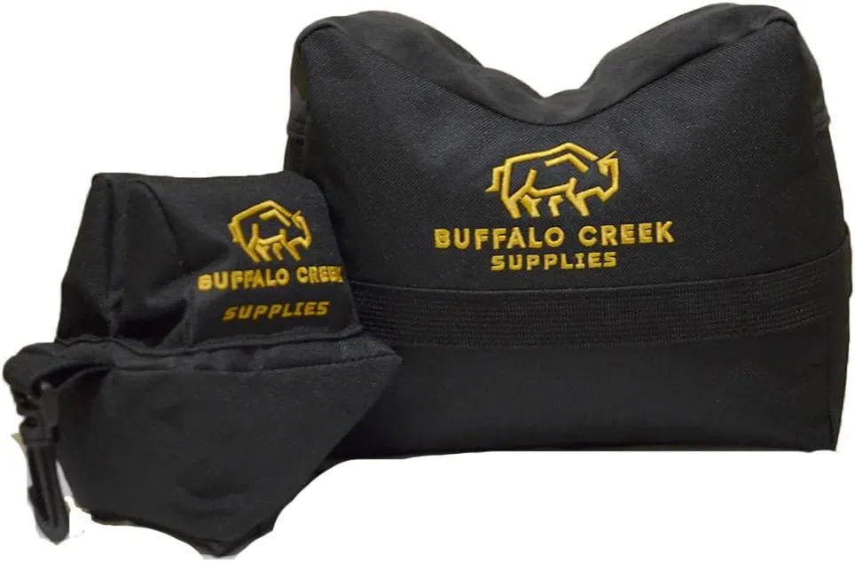 All Weather Durable Front and Rear Shooting Rest Bags, Rifle Rest Sand Bag for Bench Rest Shooting, Hunting, Target & Competitive Sports Shooting-Unfilled