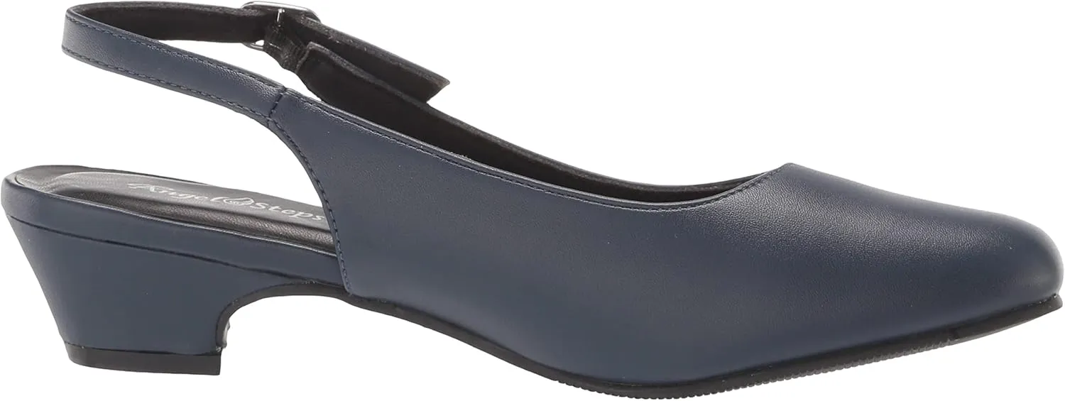 AngelSteps Women's Adult Delia Pumps Dress Shoes Low Heel Slingback
