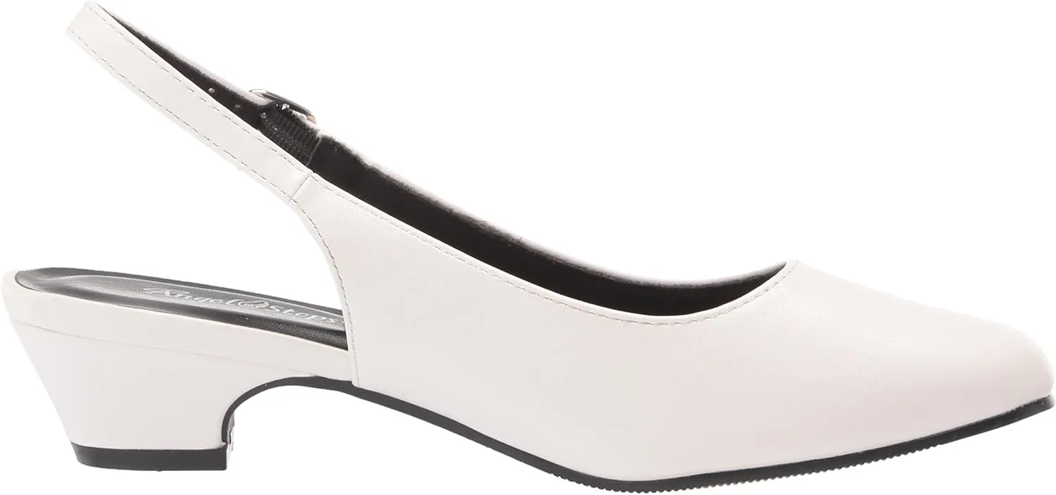 AngelSteps Women's Adult Delia Pumps Dress Shoes Low Heel Slingback