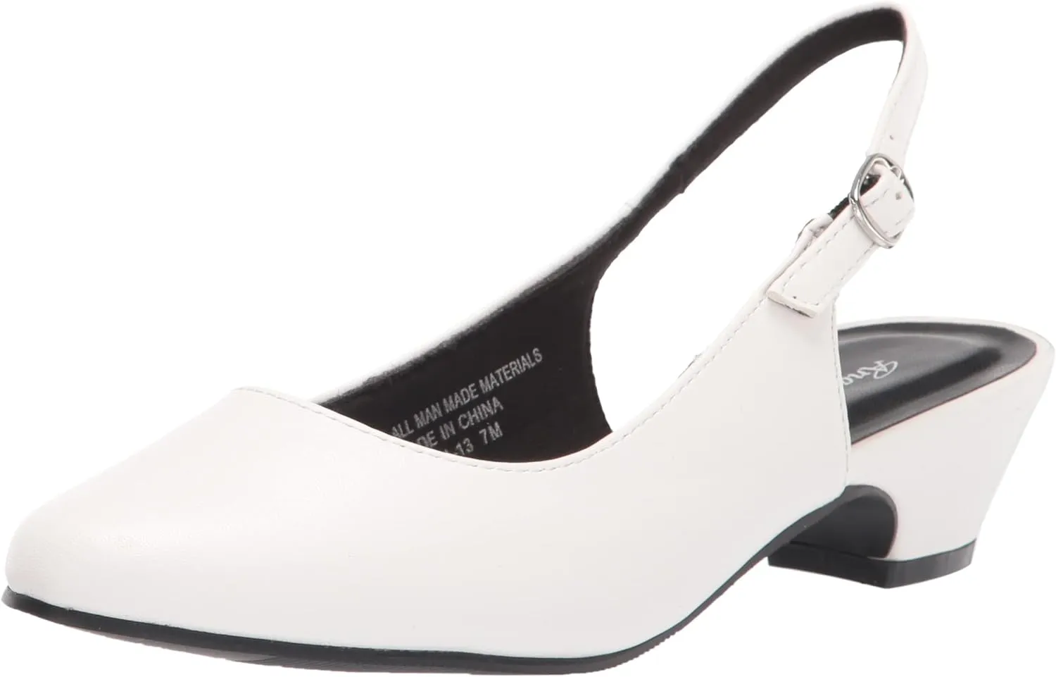 AngelSteps Women's Adult Delia Pumps Dress Shoes Low Heel Slingback