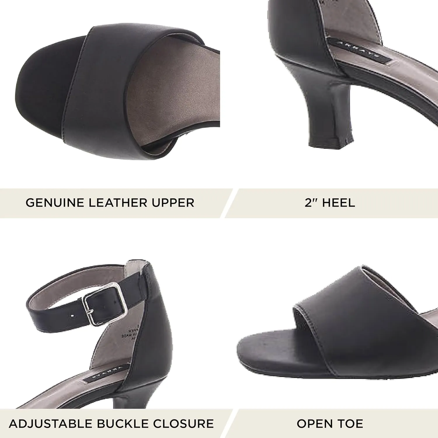 ARRAY Women's Praise D'Orsay Low Heel Pump with Ankle Strap