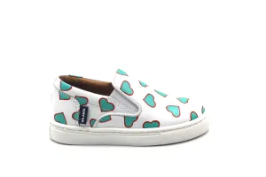 Atlanta White Heart Slip-on Sneaker