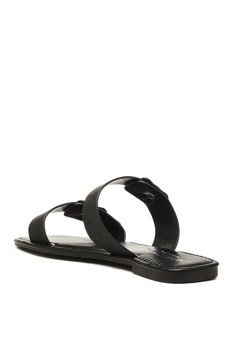Aurora Buckled Slip On Flats