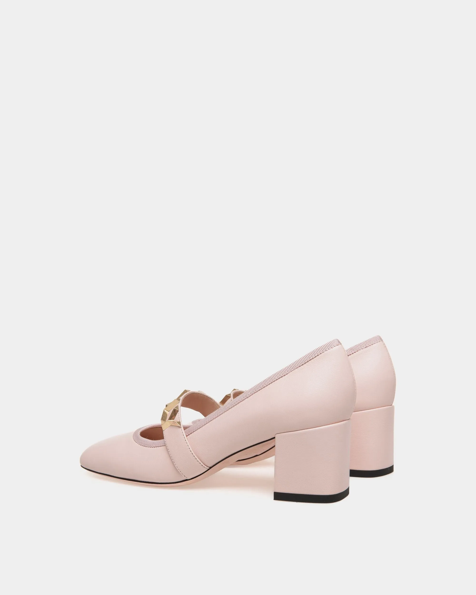 Bally Spell Pump In Pink Leather