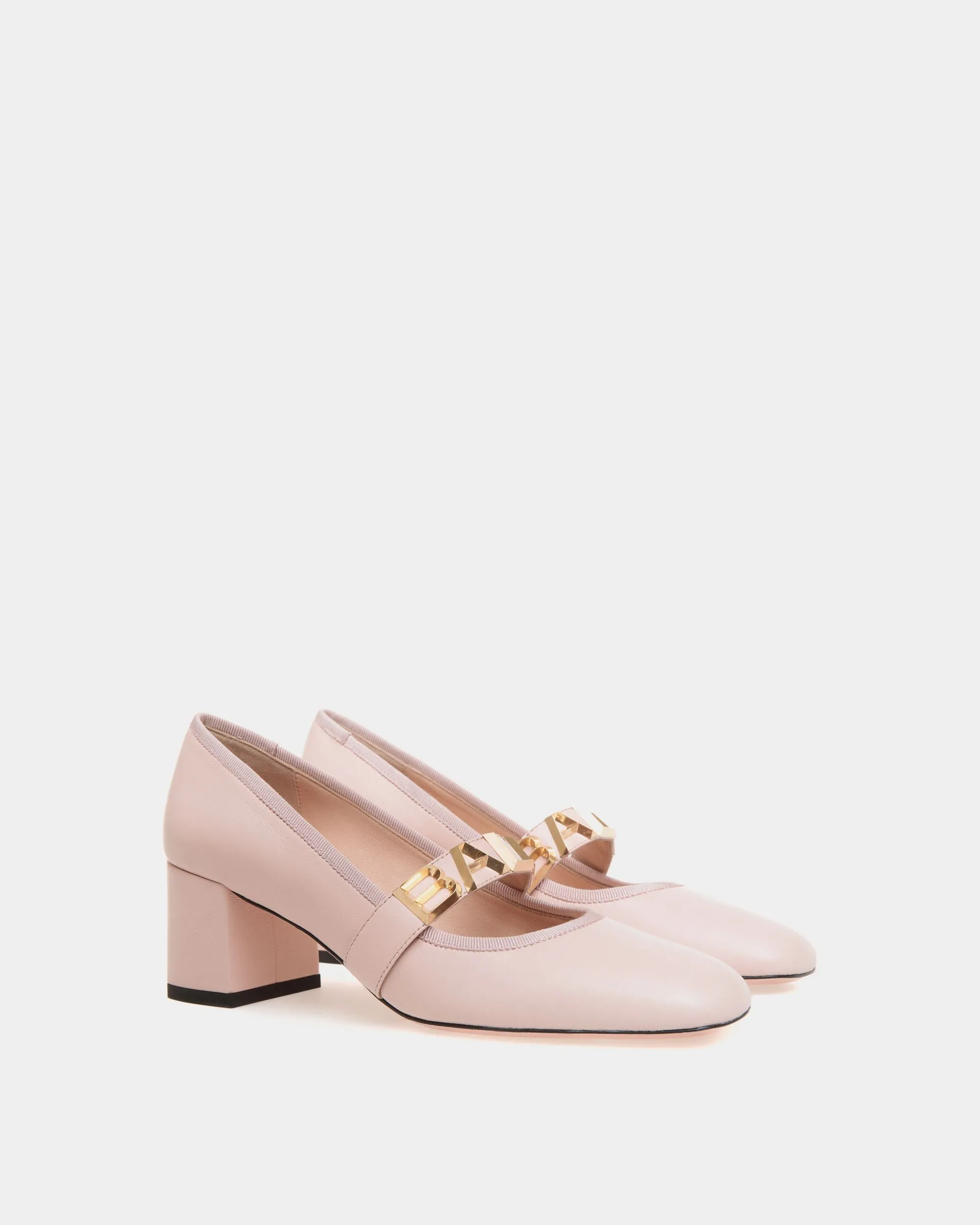 Bally Spell Pump In Pink Leather