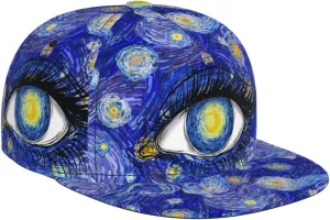 Baseball Cap, Flat Brim Snapback Hat, Unisex