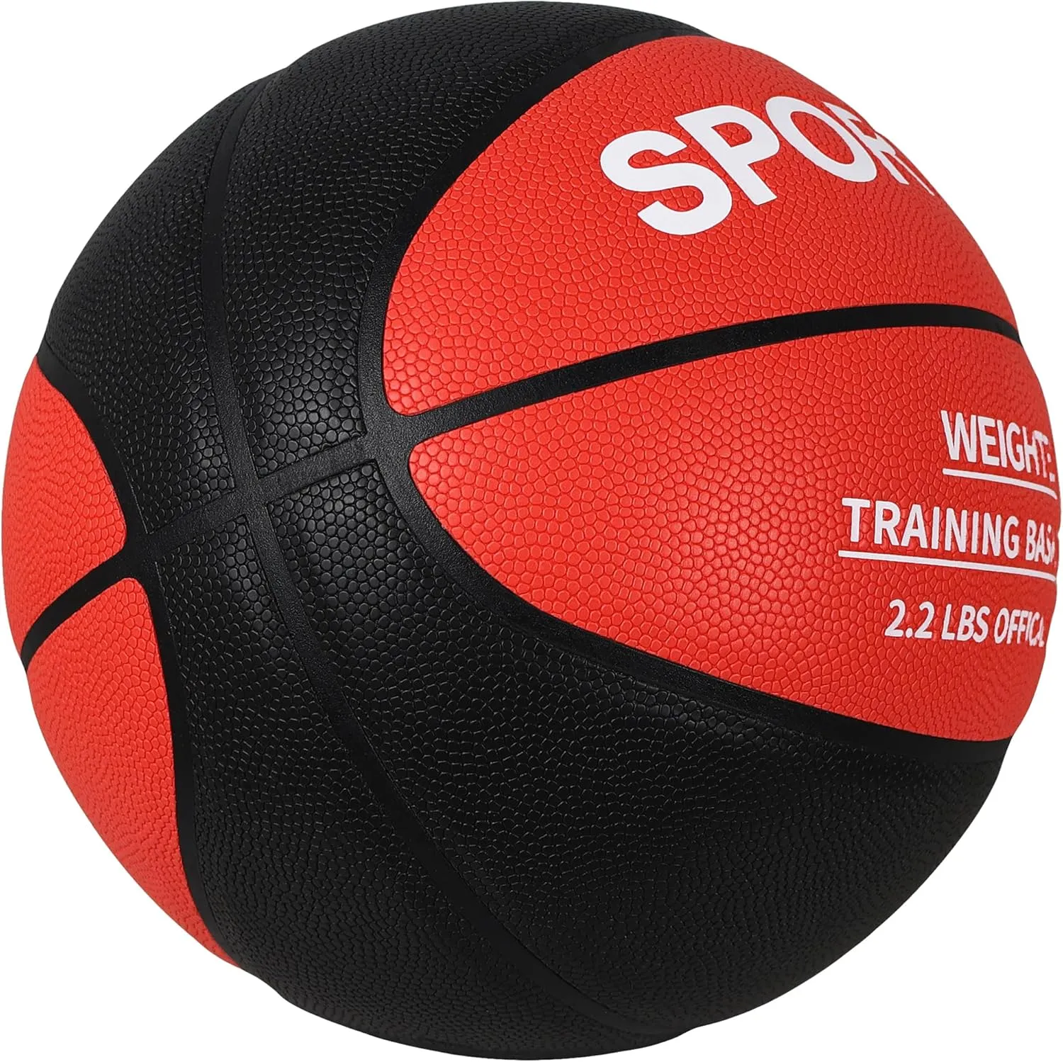 Basketball Weighted 1kg Auxiliary Heavy 2.2lbs Size 6 for Indoor and Outdoor Training, Training Heavy Basketball for Improving Dribbling, Passing Skills and Ball Control