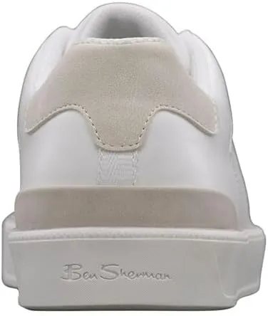Ben Sherman Mens Hammond Slip On Sneakers Shoes Casual - White