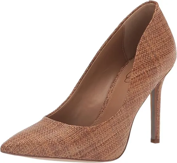Best value Toe Dress Cuoio Slip Hazel Pumps Stiletto Leather Edelman Heeled On Sam Clean lines Pointed