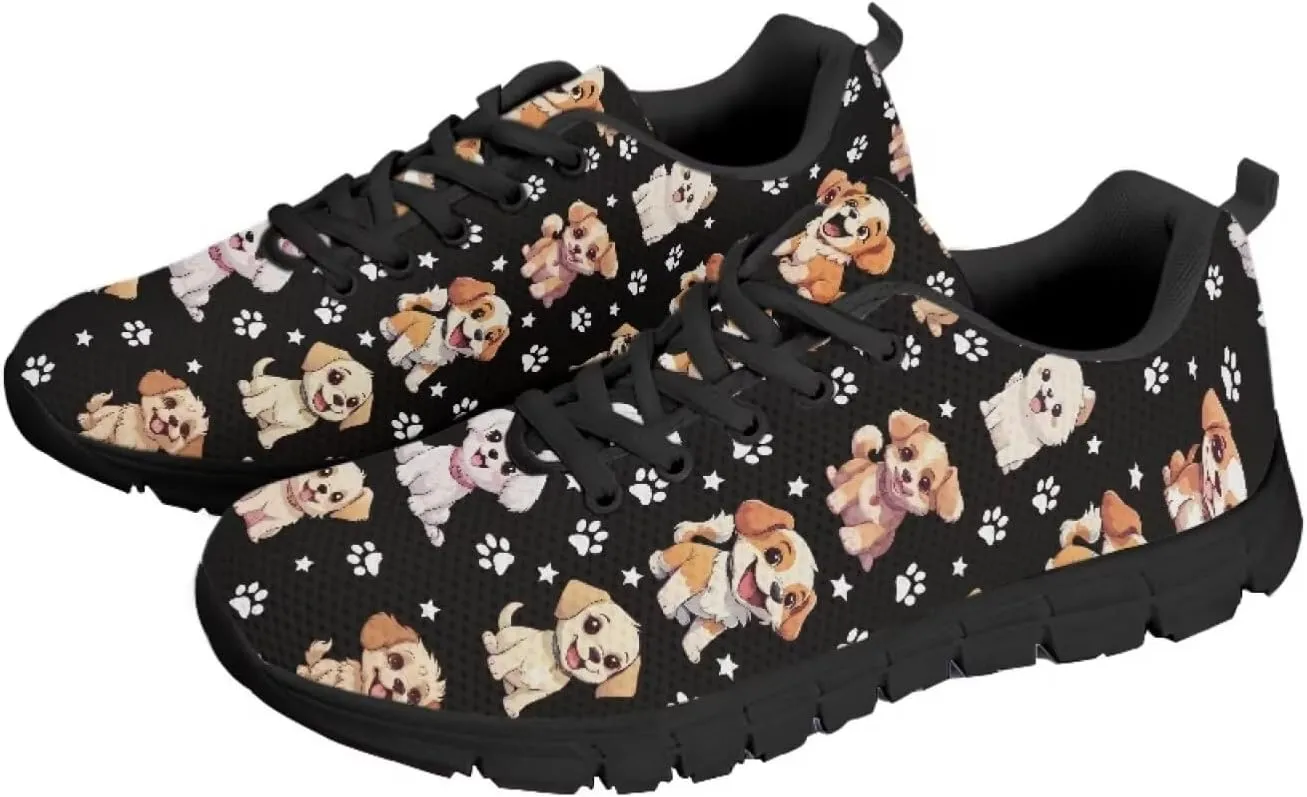 Bigcardesigns Womens Lightweight Athletic Fashion Sneaker Jogging Running Sports Shoes Colorful Floral Design