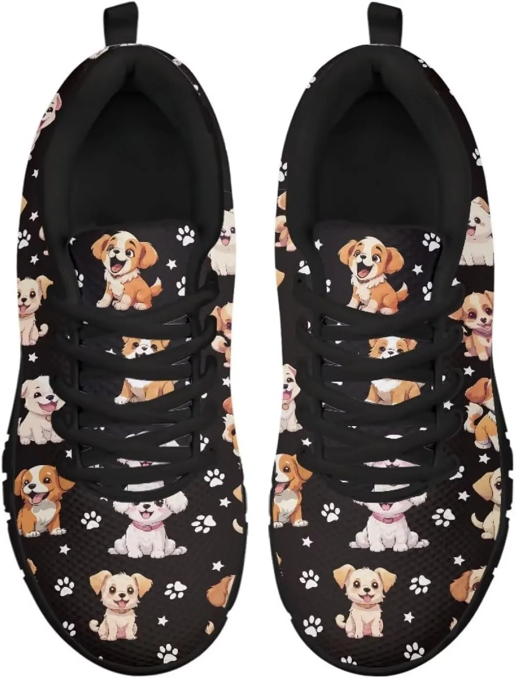 Bigcardesigns Womens Lightweight Athletic Fashion Sneaker Jogging Running Sports Shoes Colorful Floral Design