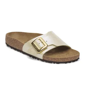 Birkenstock Catalina Luxe Buckle Narrow Slide Sandal (Women) - Graceful Pearl White