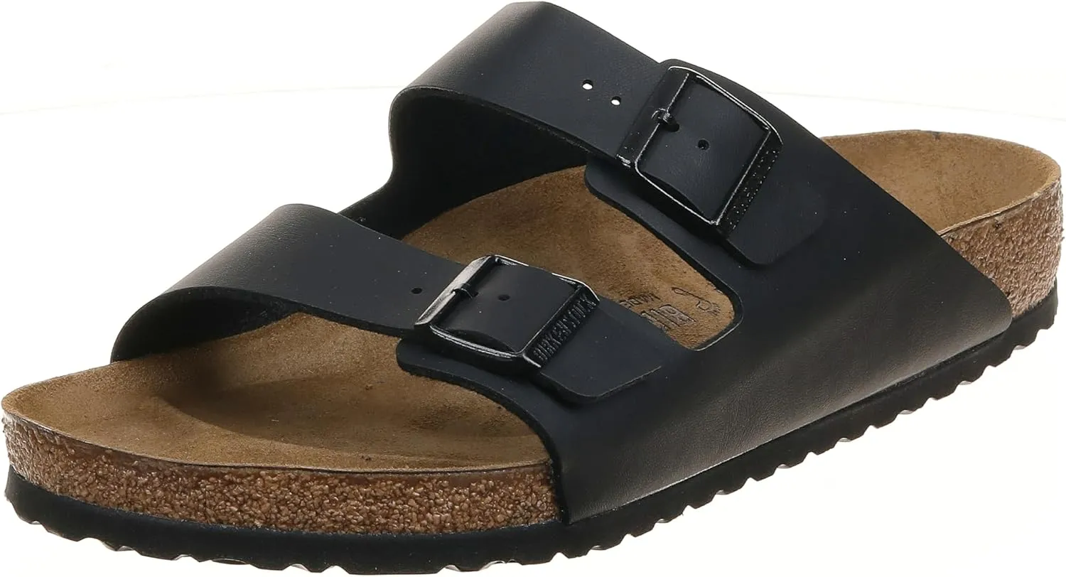 Birkenstock Unisex Arizona Sandal,Black Birko-Flor,42 N EU
