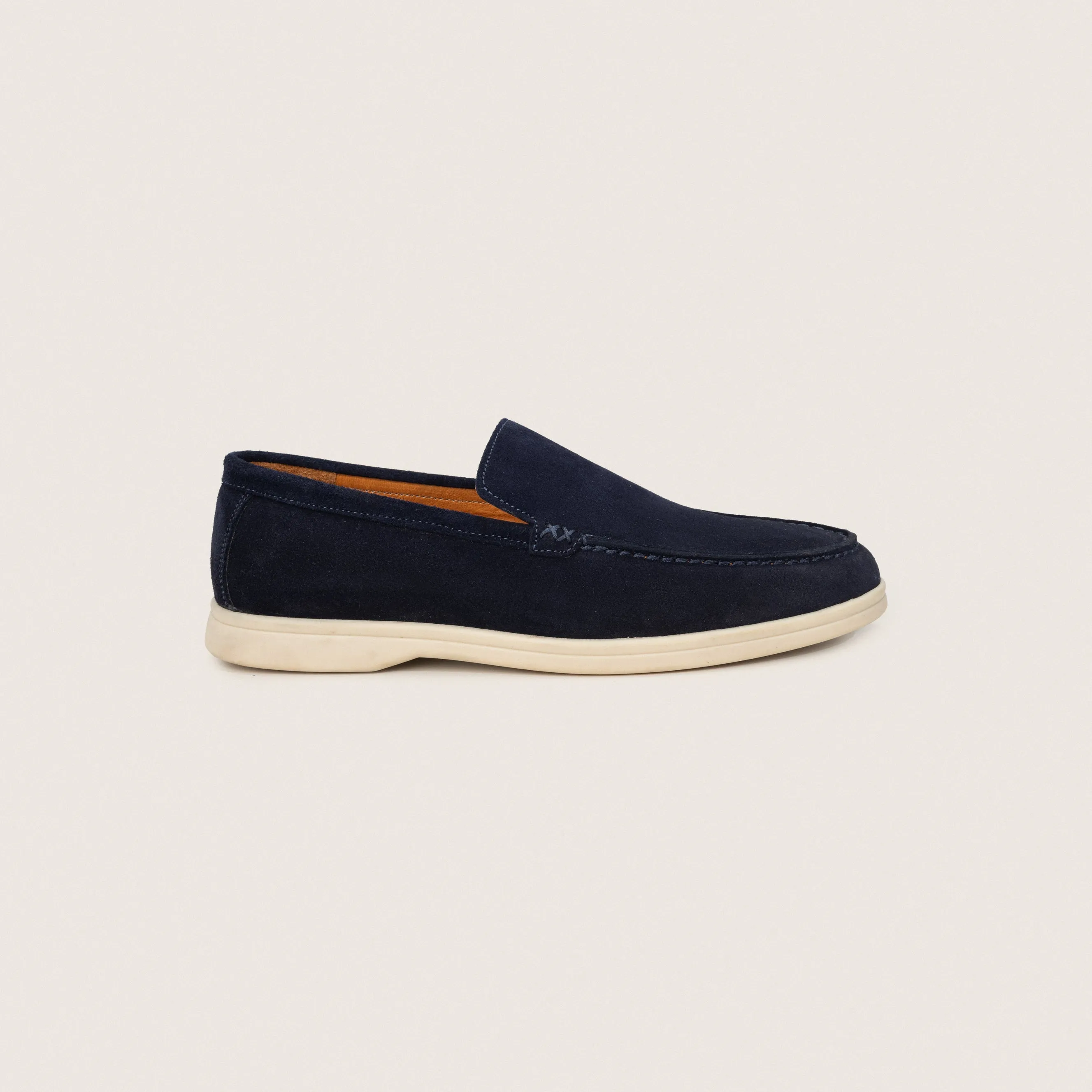 Blue Suede Loafer Sneakers