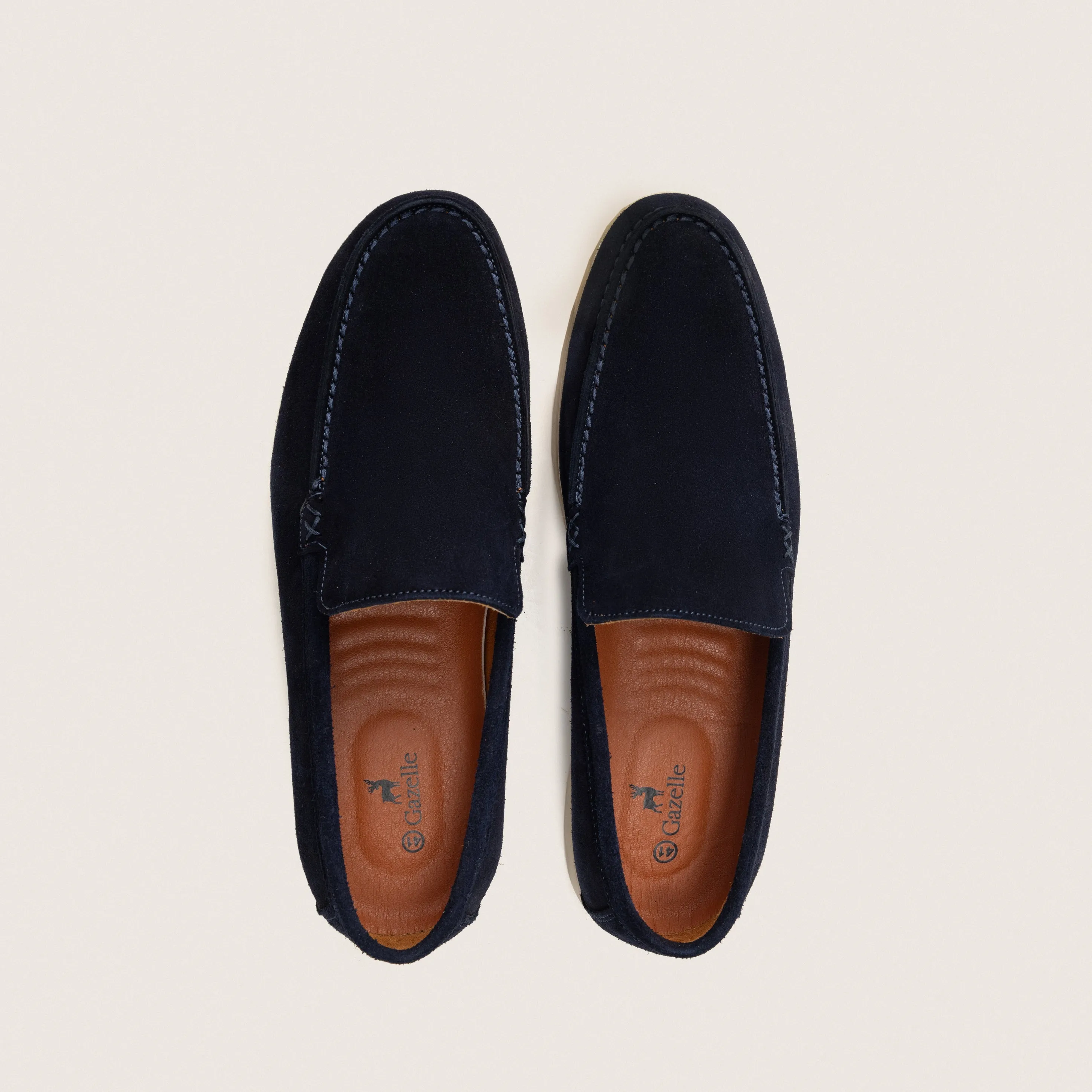 Blue Suede Loafer Sneakers