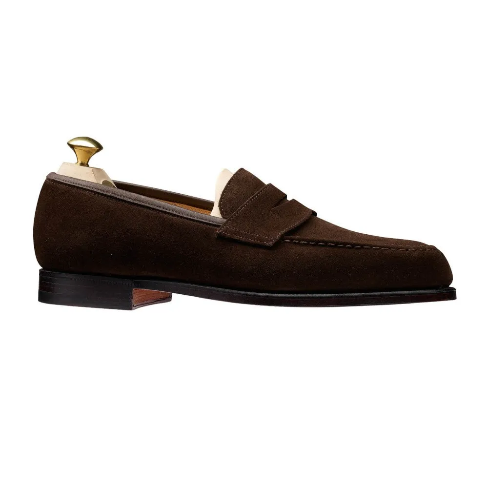 Boston Dark Brown Suede, Crockett & Jones