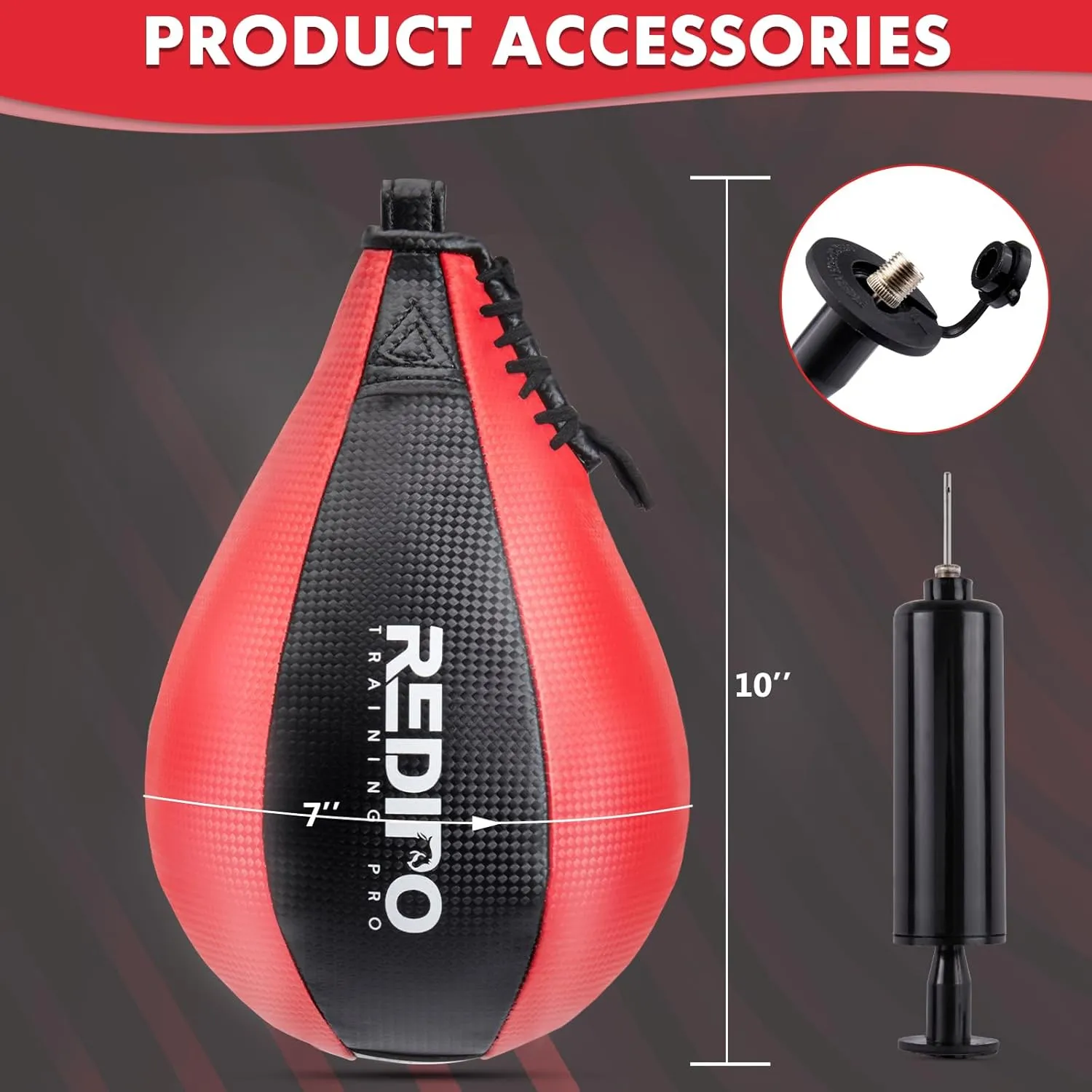 Boxing Speed Bag - PU Leather Speed Punching Ball for Boxing, MMA Training Speed Ball Reflex Ball Boxing Equipment, Punching Bag Workout Kicking Training Home Gym Exercise Speed Ball