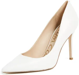 Bright On Edelman Pointed Fashion Pumps Hazel White Sam Stiletto Heel Toe Compliance-certified Slip Positive testimonials