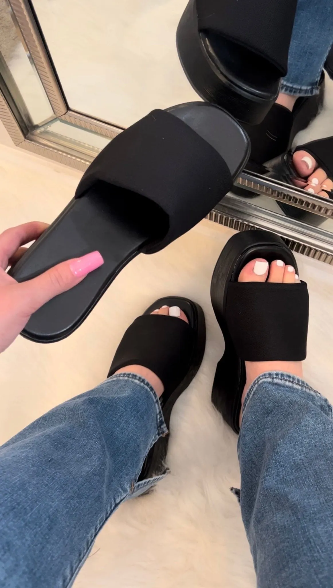 Britney Platform Slip On Sandal
