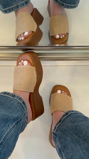 Britney Platform Slip On Sandal