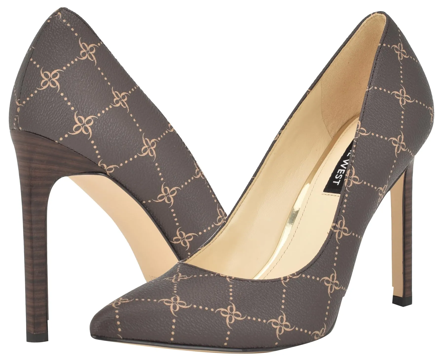 Brown Slip Dark Nine Tatiana Stiletto Toe Creative Fashion Early-bird special Pointed Dress Pump West Shoes On