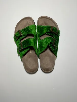 Buckle Sandal Emerald Solid