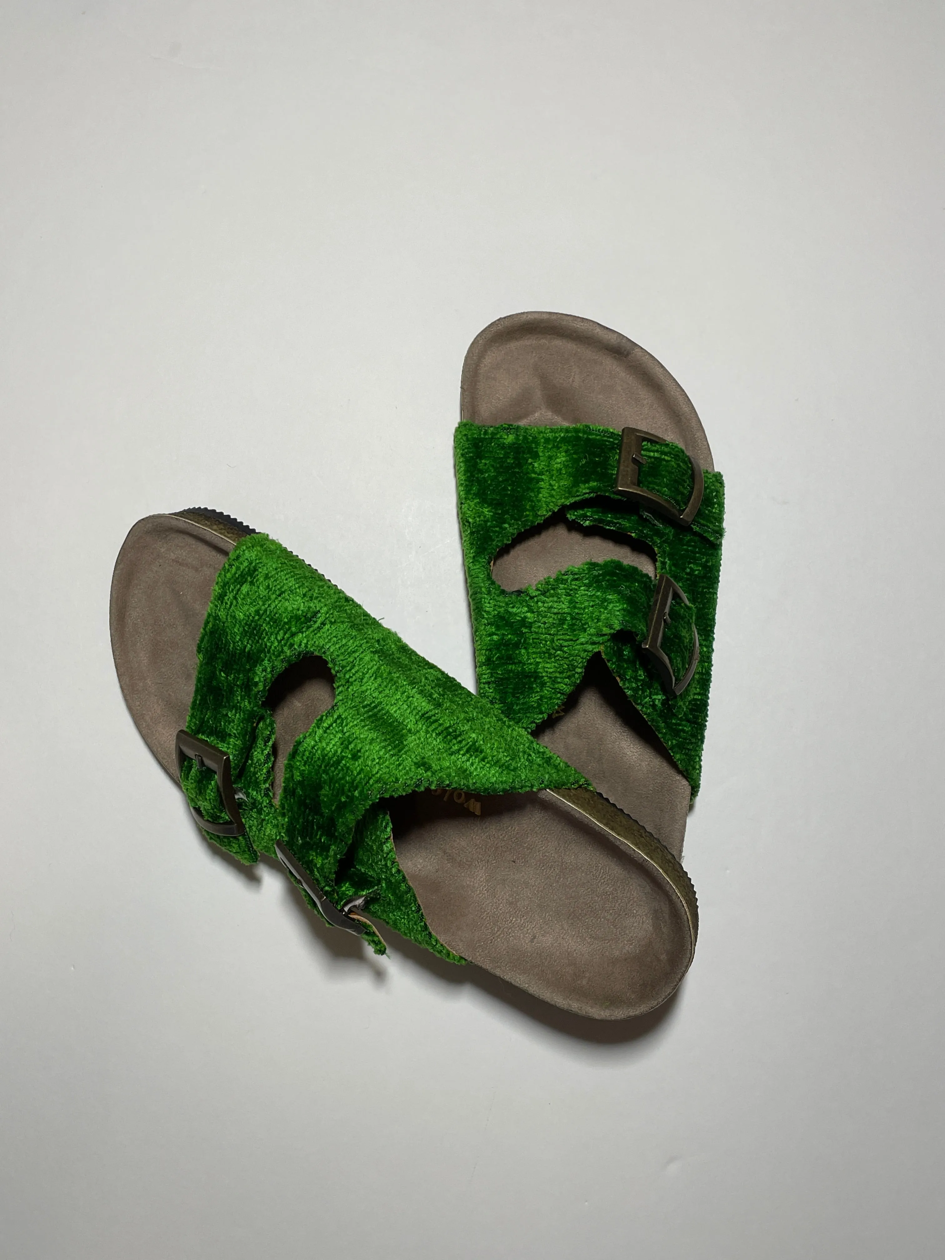 Buckle Sandal Emerald Solid
