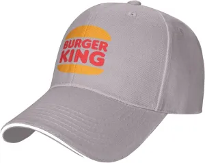 Burger King Baseball Cap Men's Golf Hats Women's Dad Hat Washable Adjustable