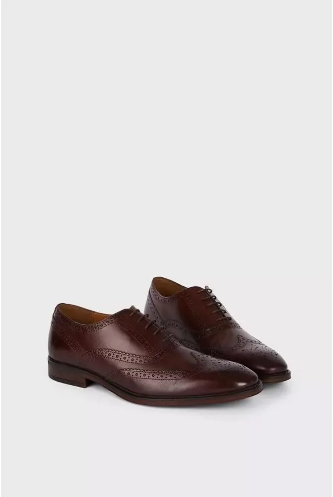 Burton Mens Oxford Leather Brogues