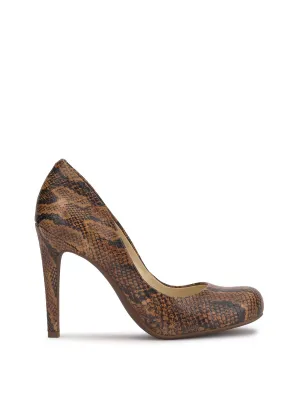 Calie Pump in Dark Tan