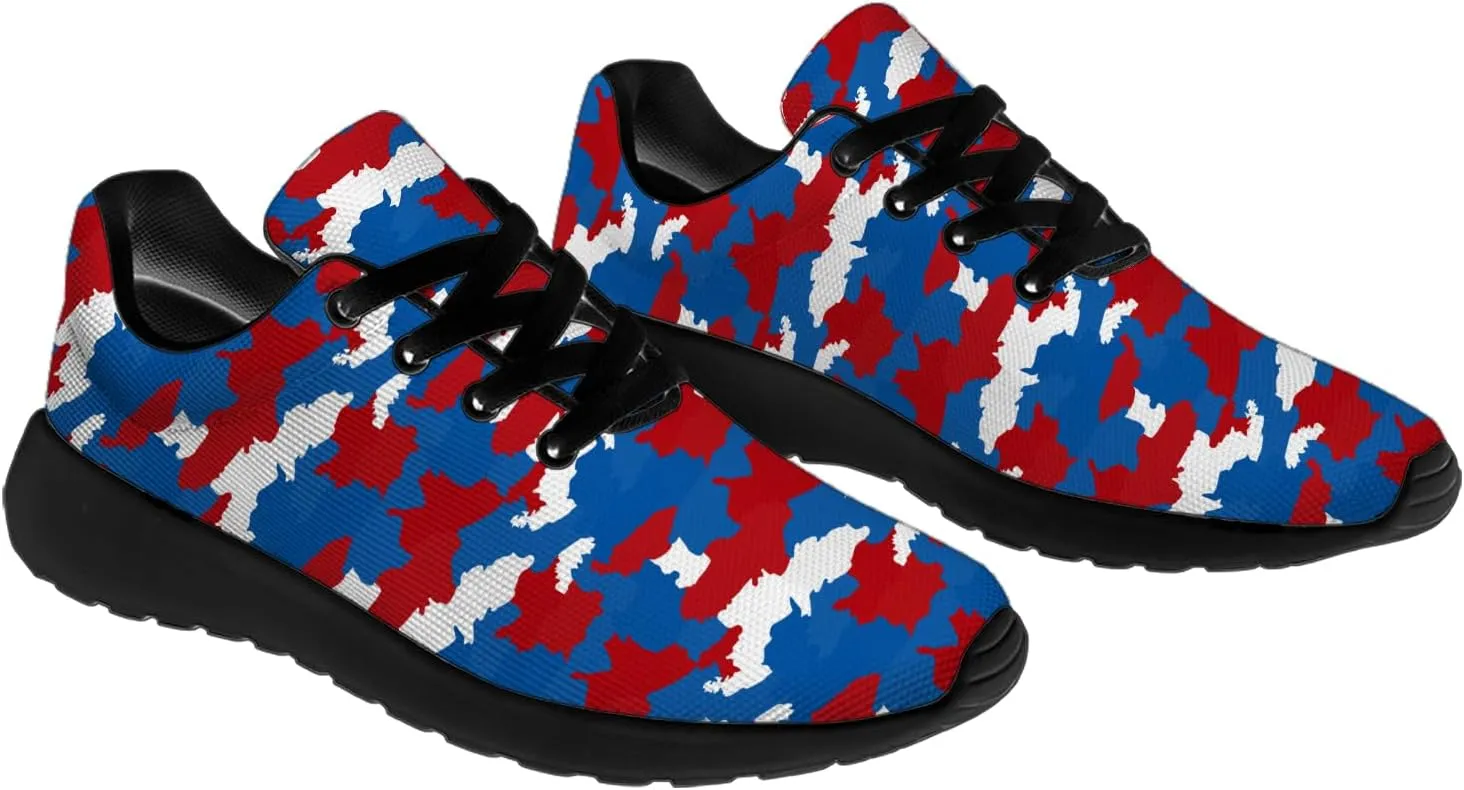 Camouflage Print Shoes Men Women Running Comfortable Ultra Lightweight Tennis Walking Fashion Workout Sneakers