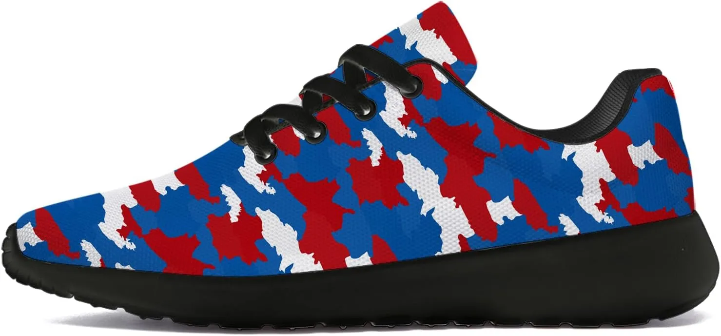 Camouflage Print Shoes Men Women Running Comfortable Ultra Lightweight Tennis Walking Fashion Workout Sneakers