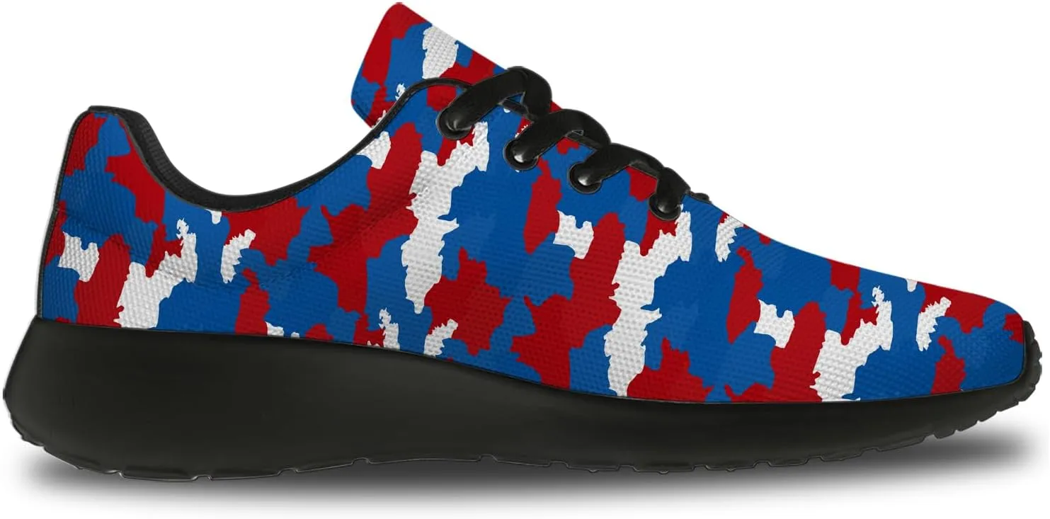 Camouflage Print Shoes Men Women Running Comfortable Ultra Lightweight Tennis Walking Fashion Workout Sneakers