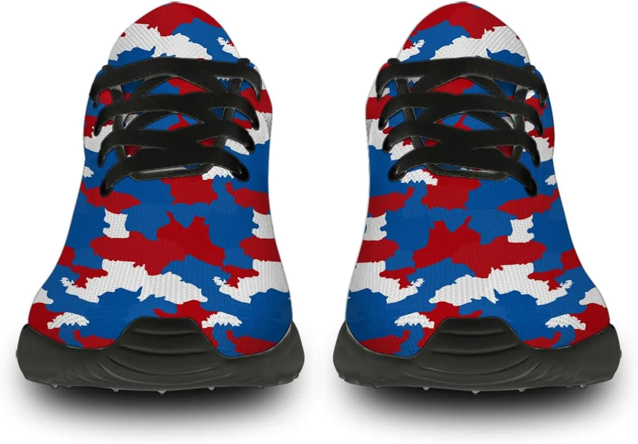 Camouflage Print Shoes Men Women Running Comfortable Ultra Lightweight Tennis Walking Fashion Workout Sneakers