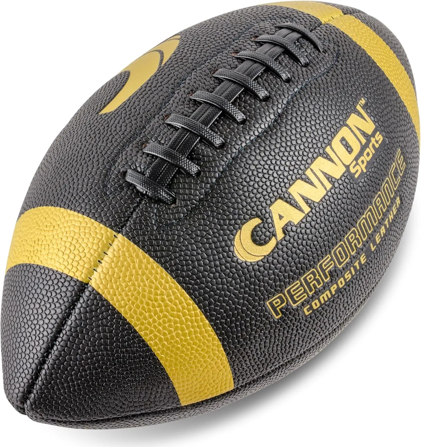 Cannon Sports Official Size Football - Composite Leather Football with Extra Grip & Durable Construction for All-Weather Play – Regulation Football with Pump