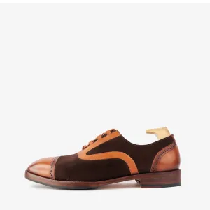 Cashel Brown Suede Oxfords