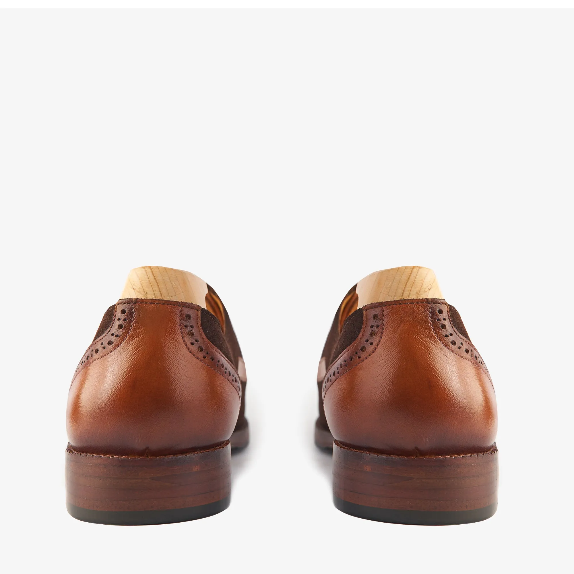 Cashel Brown Suede Oxfords