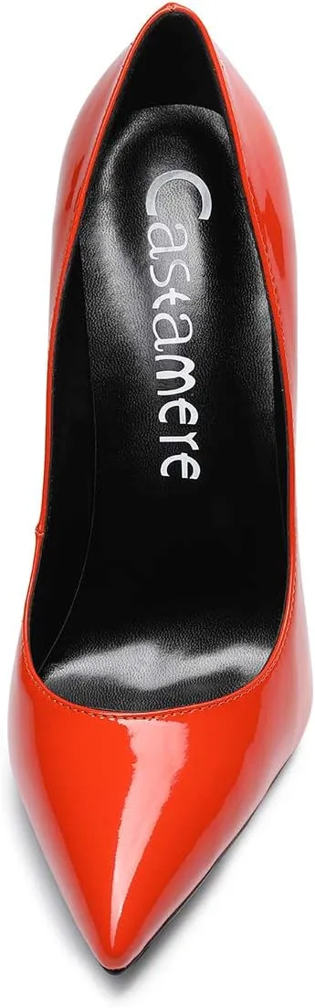 Castamere Womens High Heel Pumps Slip-on Pointy-Toe Elegant Stilettos Comfort Sexy Heel Shoes 4.7Inch Heels Black Lining
