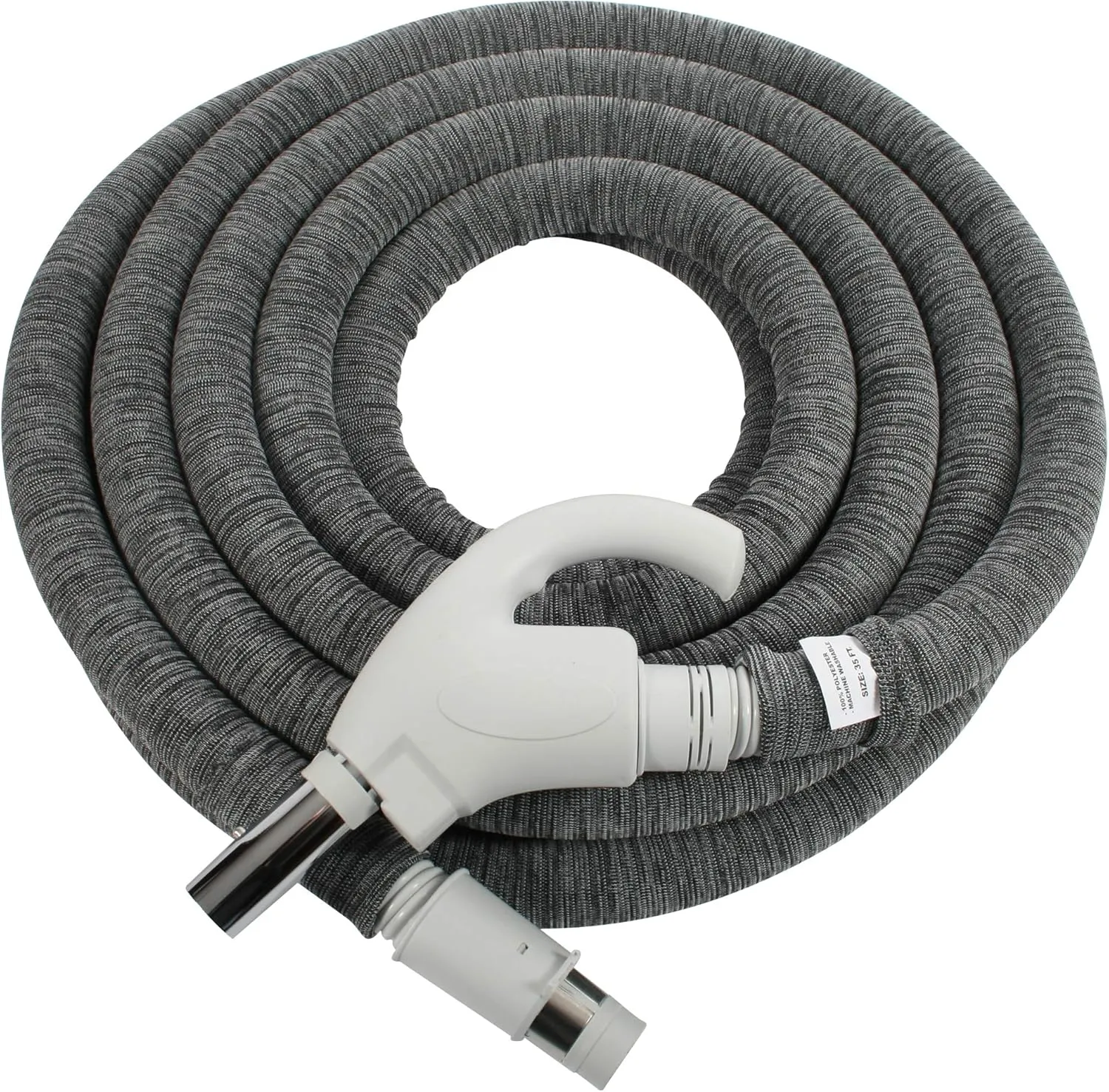 Cen-Tec Systems 94280 Low Voltage Central Vacuum Installed Sock, 30 Ft. Hose, Light Gray