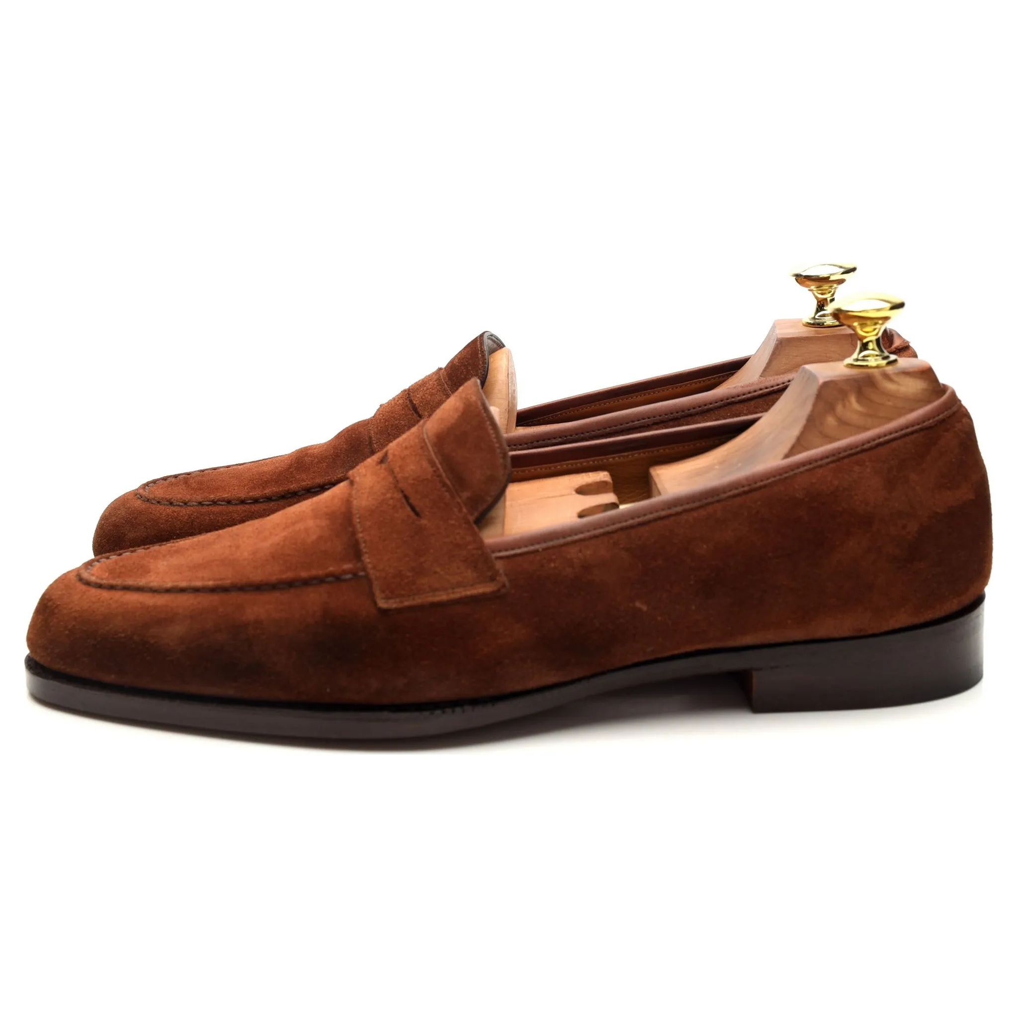 'Chadwick' Snuff Brown Suede Loafers UK 7.5 EX